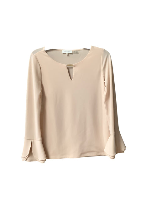 Top Long Sleeve By Calvin Klein In Pink, Size: Xs