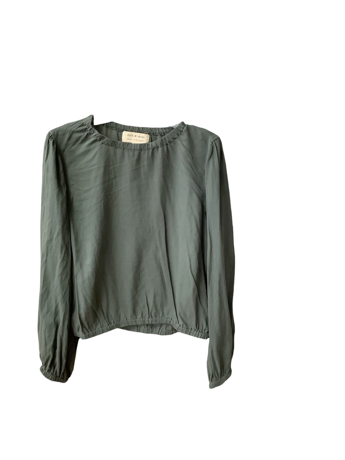 Top Long Sleeve By Cloth & Stone In Green, Size: M