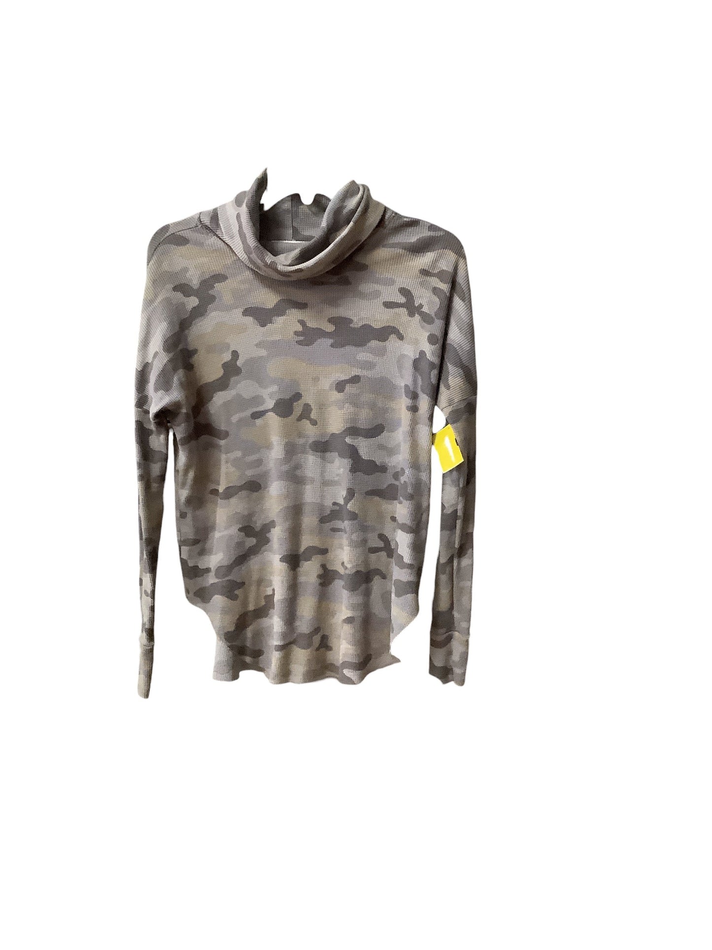 Top Long Sleeve Basic By Michael Stars In Camouflage Print, Size: Xs