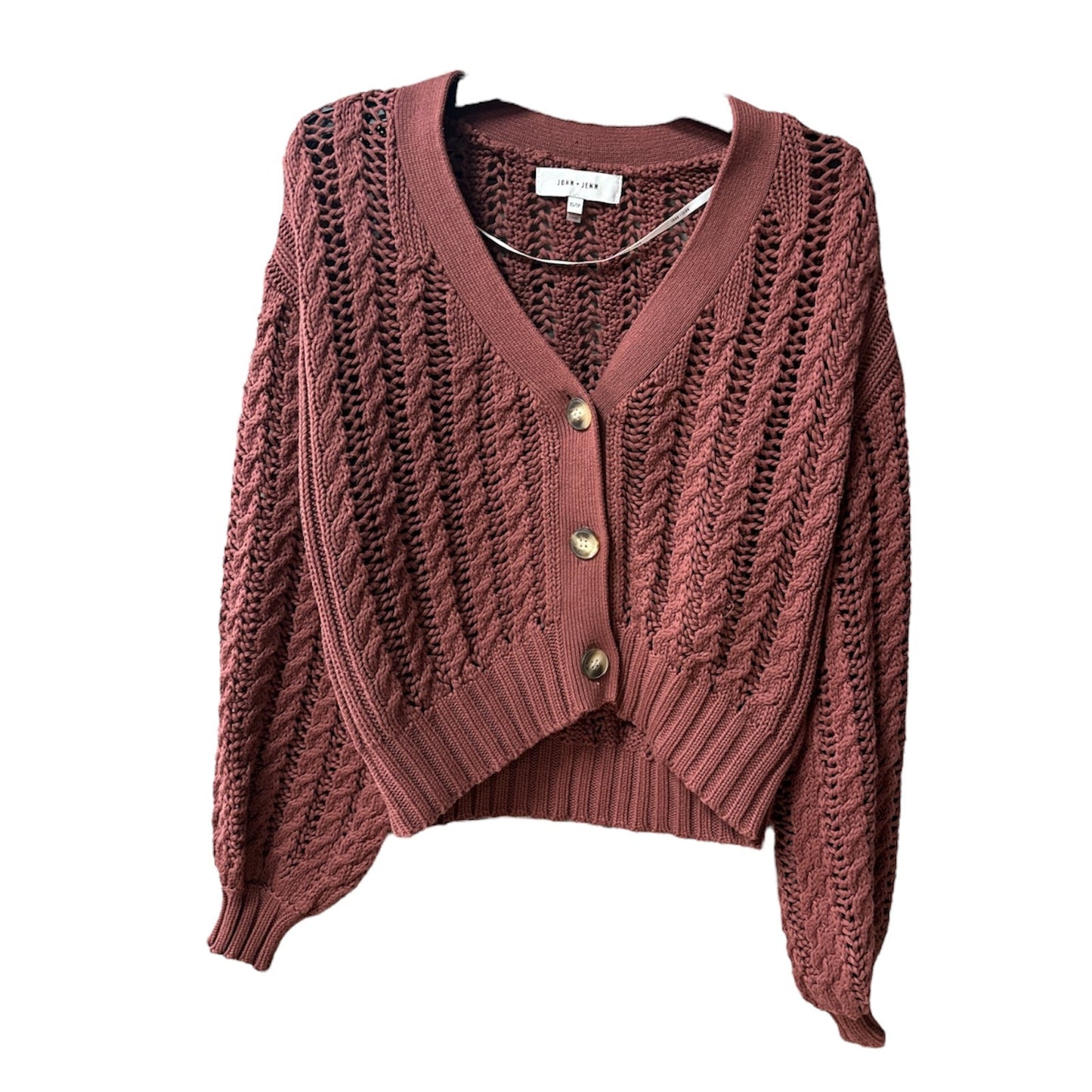 Sweater Cardigan By John + Jenn In Red, Size: Xs