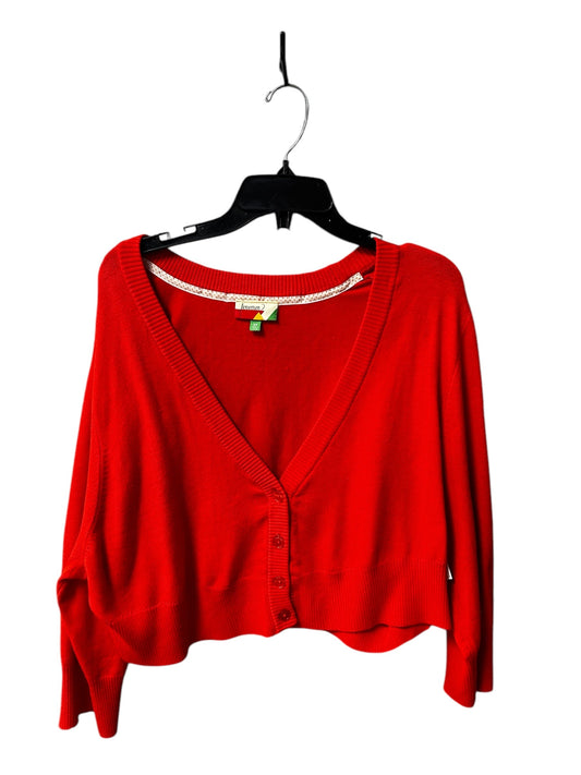 Cardigan By Clothes Mentor In Orange, Size: 3x