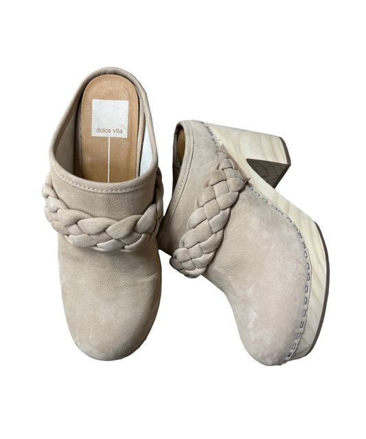 Cream Shoes Heels Block Dolce Vita, Size 6.5