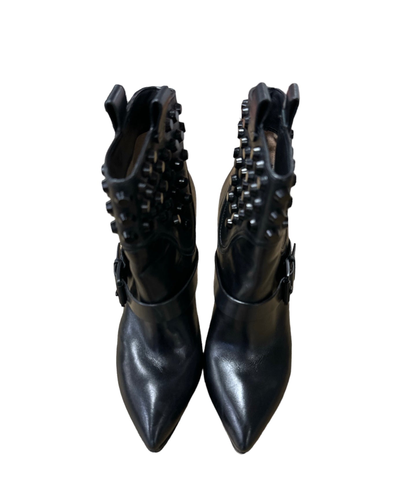 Black Boots Ankle Heels Michael Kors, Size 6.5