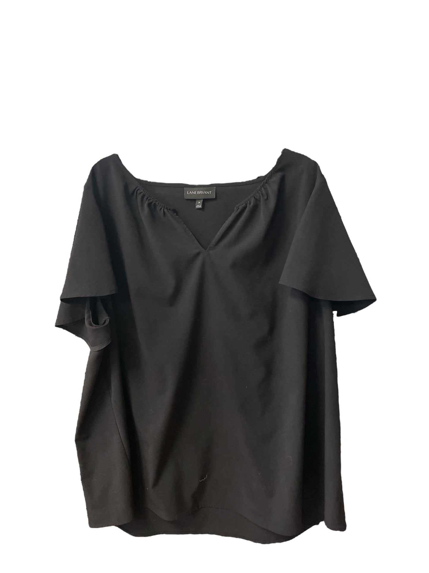 Top Short Sleeve By Lane Bryant In Black, Size: 20