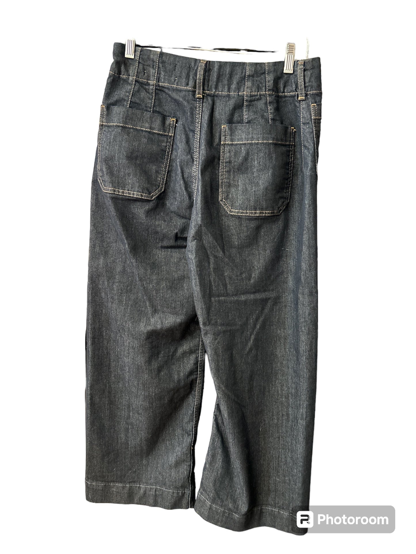 Blue Denim Jeans Wide Leg Maeve, Size 8