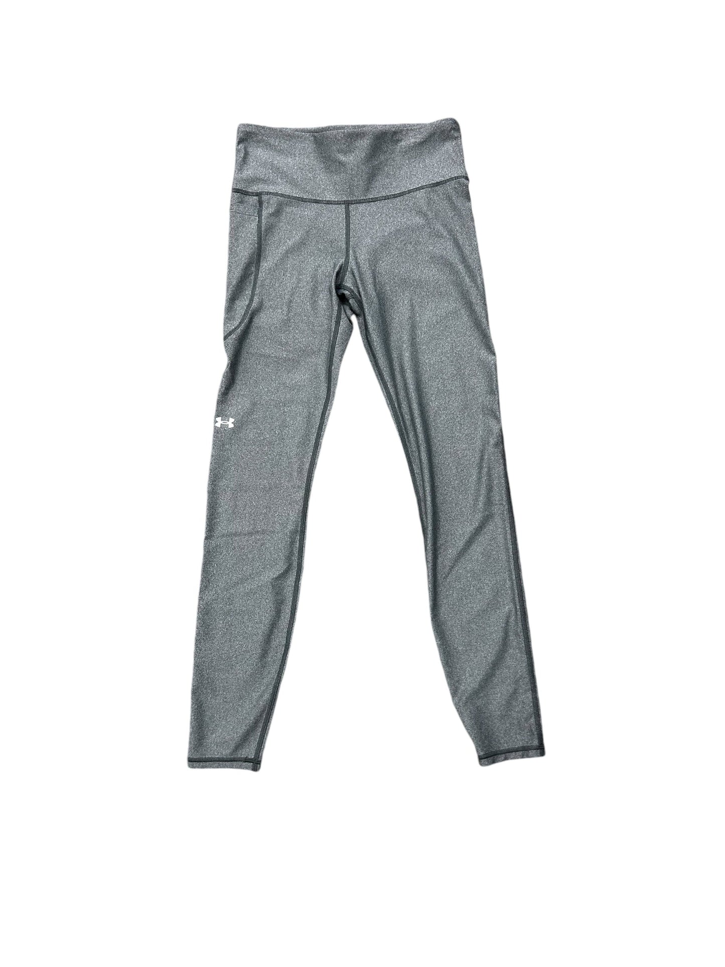 Athletic Leggings By Under Armour In Grey, Size: M