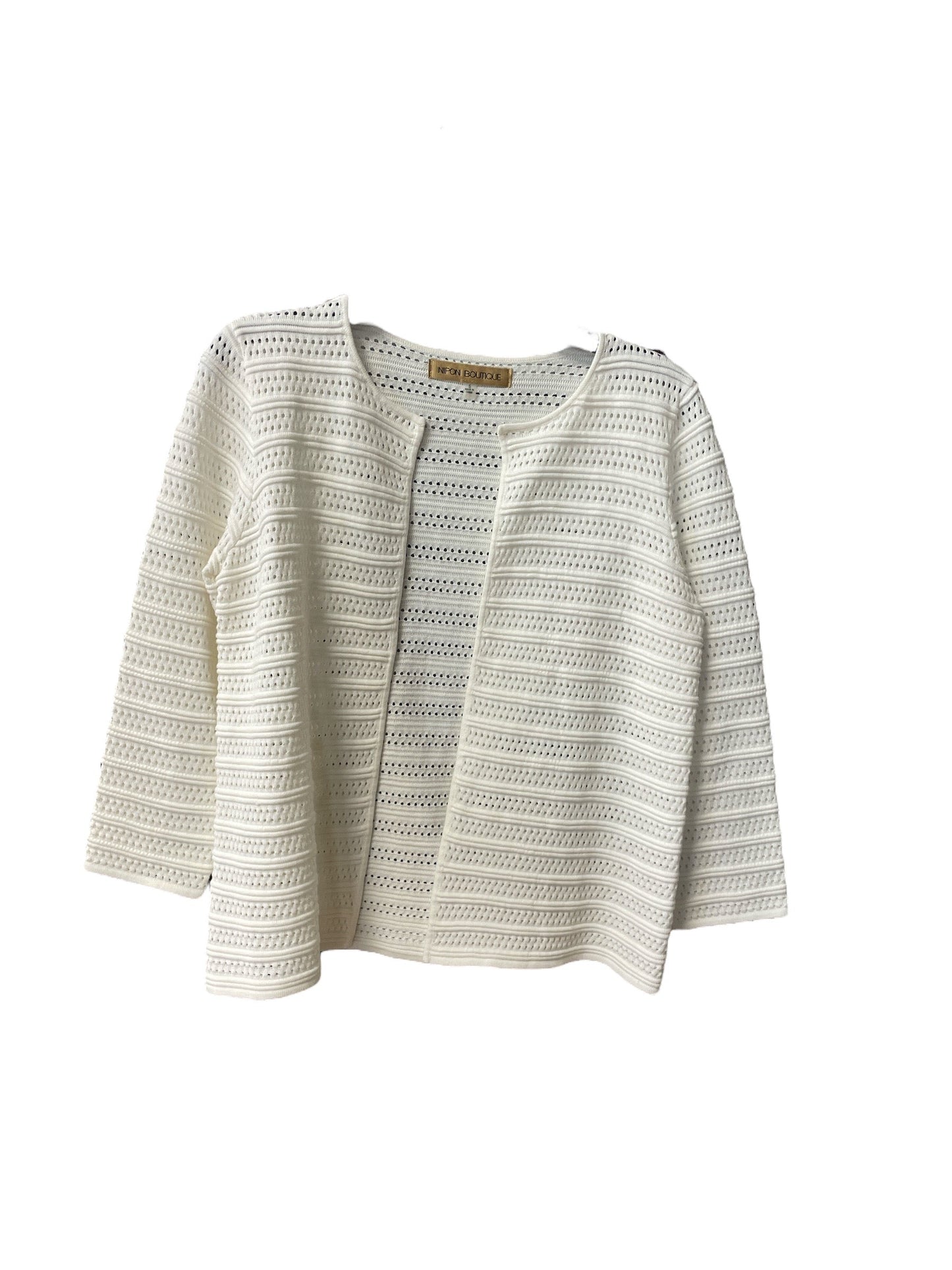 Cardigan By Clothes Mentor In White, Size: S