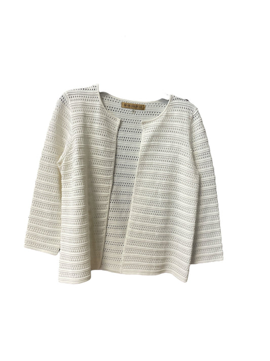 Cardigan By Clothes Mentor In White, Size: S