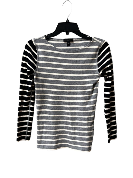 Top Long Sleeve By J. Crew In Striped Pattern, Size: Xs