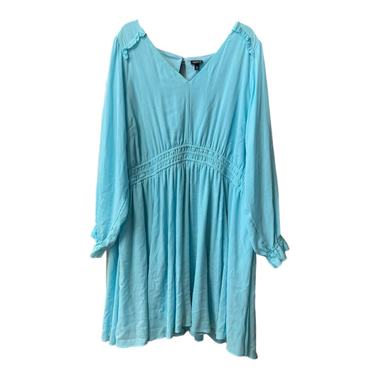 Blue Dress Casual Midi Torrid, Size 26