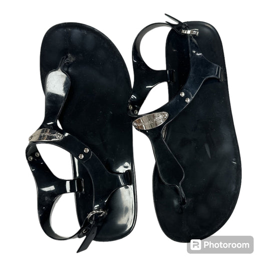 Black Sandals Designer Michael By Michael Kors, Size 7