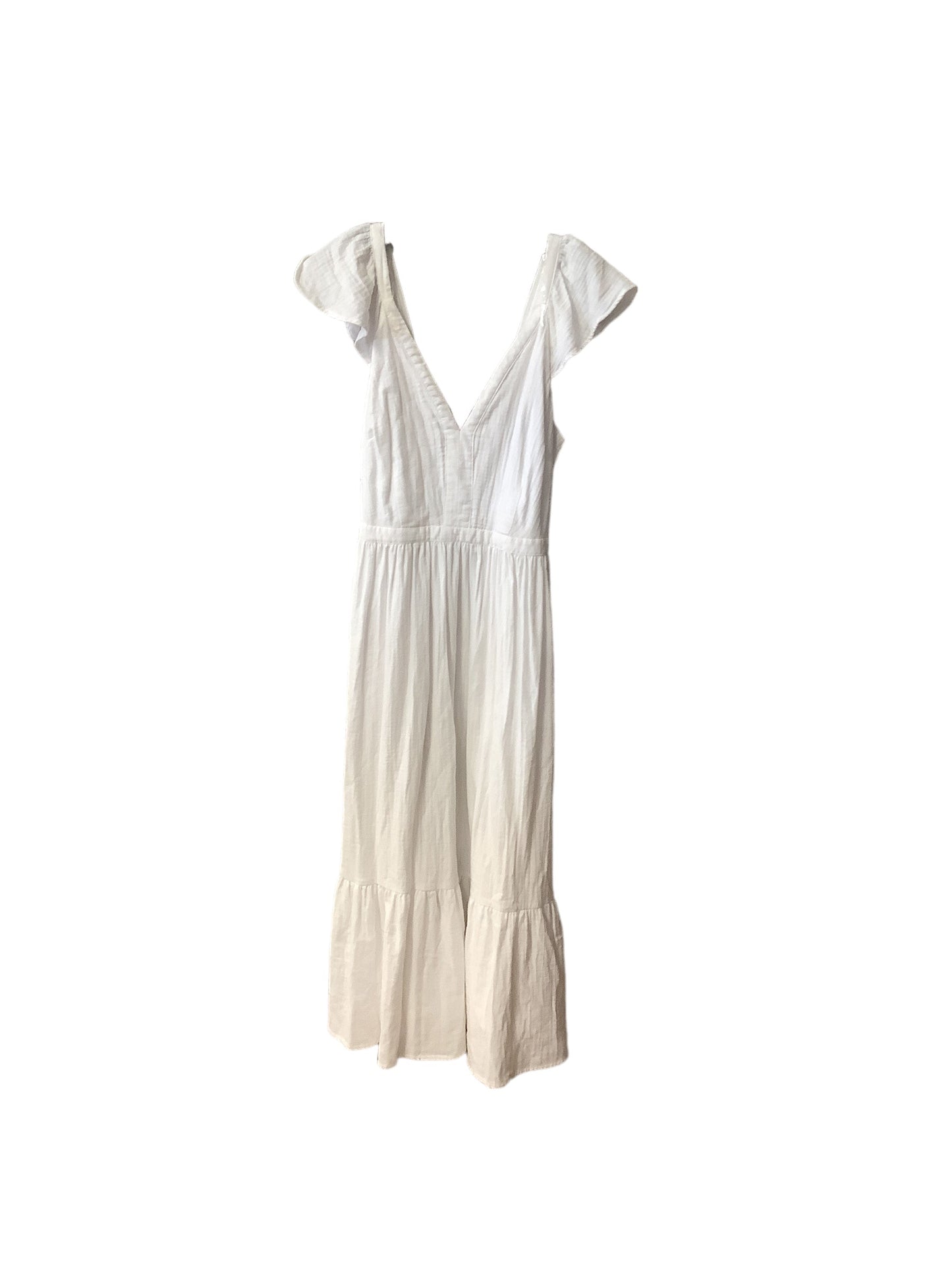 White Dress Casual Maxi Universal Thread, Size M