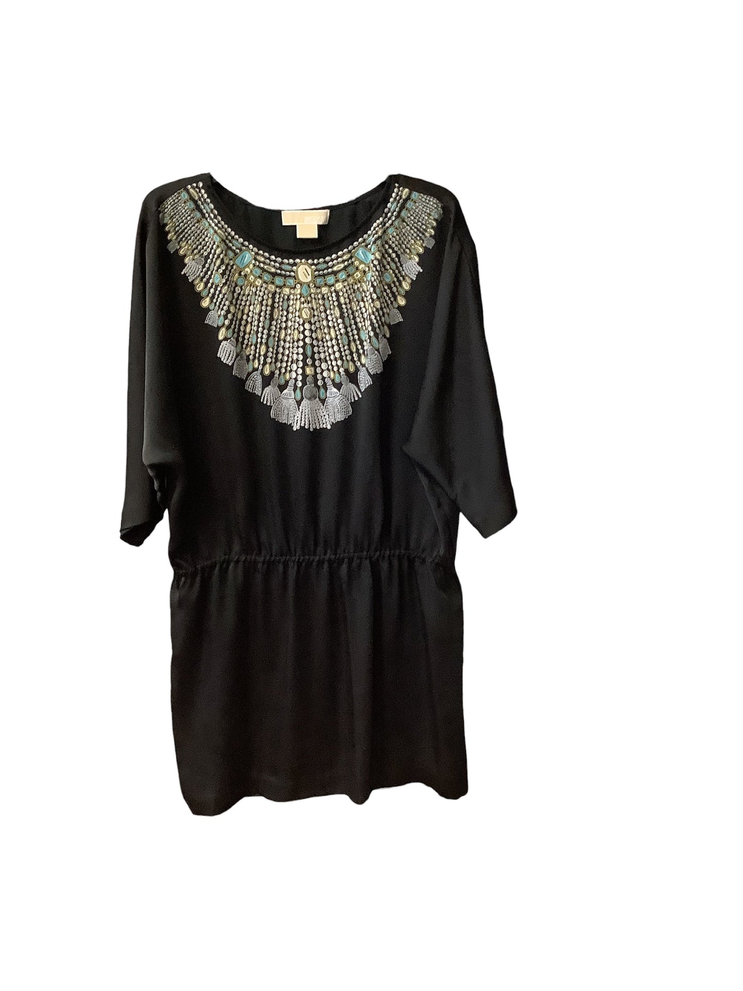 Black Dress Designer Michael By Michael Kors, Size 12