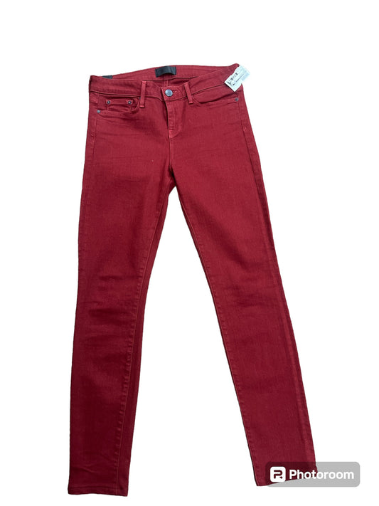 Red Jeans Skinny Vince, Size 8
