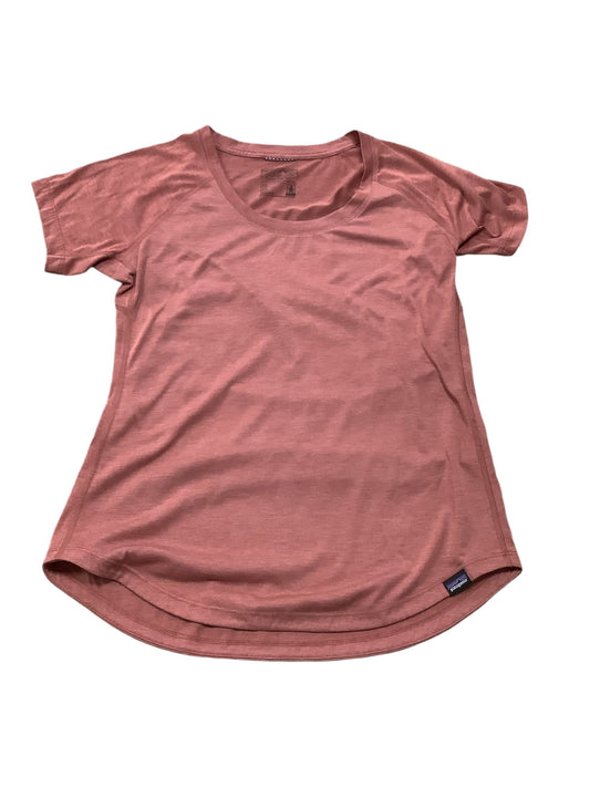 Athletic Top Short Sleeve By Patagonia In Pink, Size: S