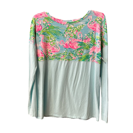 Multi-colored Top Long Sleeve Designer Lilly Pulitzer, Size S