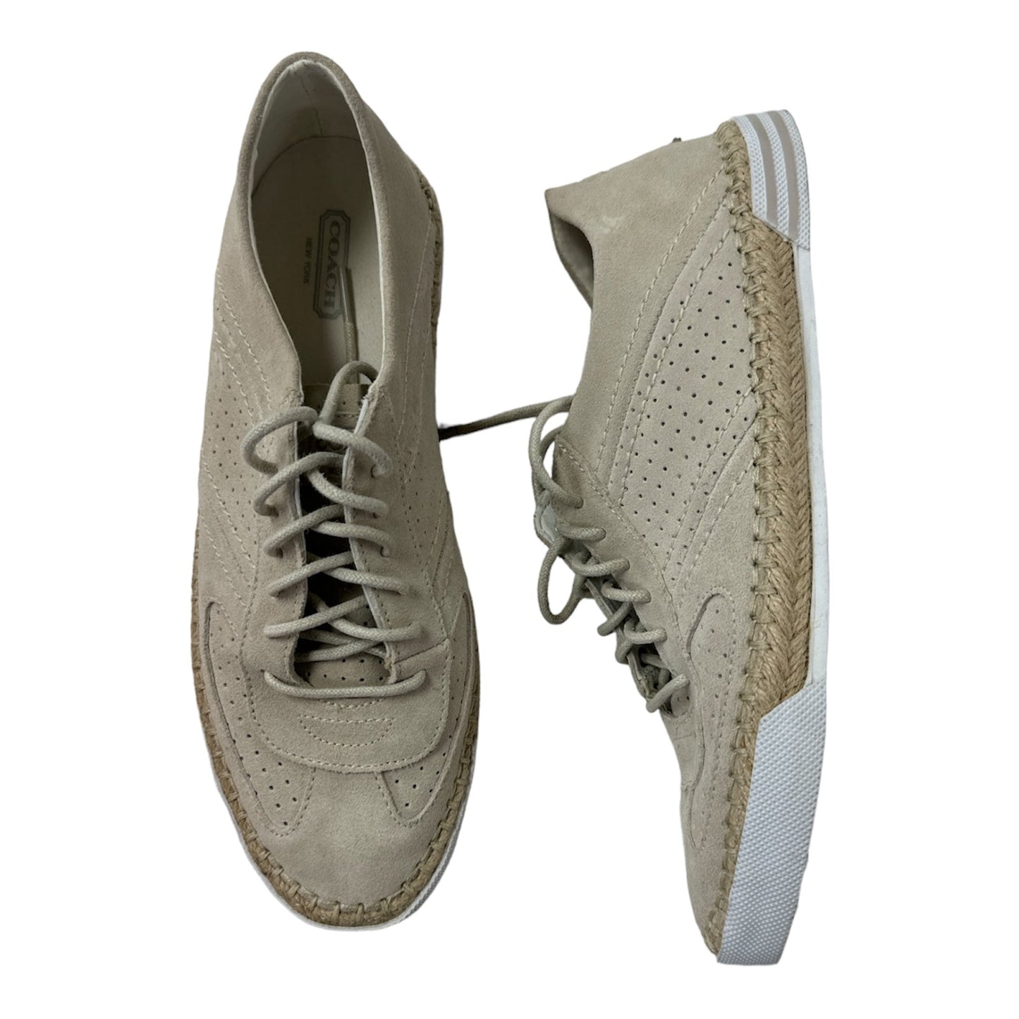 Shoes Designer By Coach In Beige, Size: 8.5