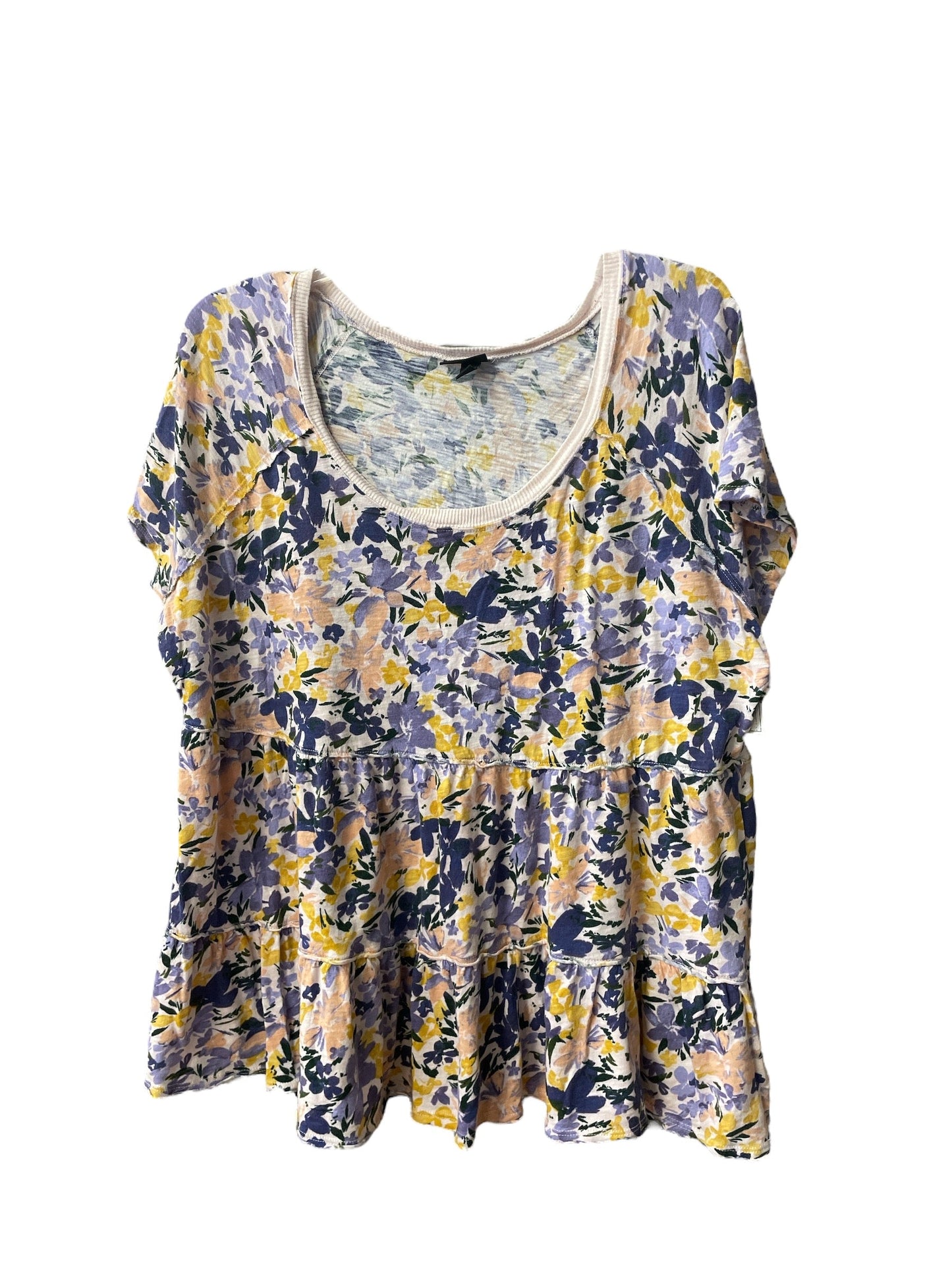 Top Short Sleeve By Torrid In Floral Print, Size: 2x