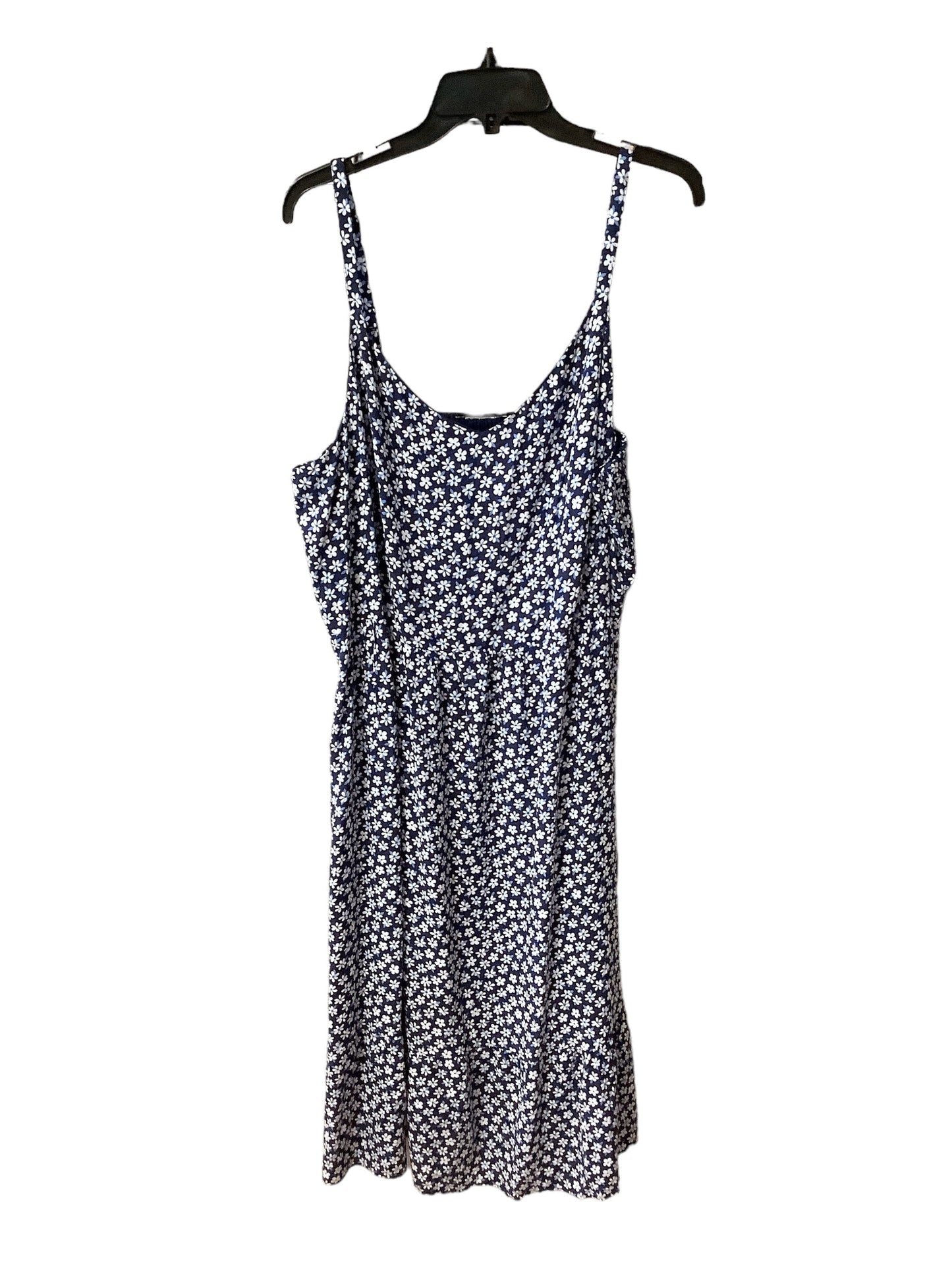 Dress Casual Midi By Old Navy In Blue, Size: 1x