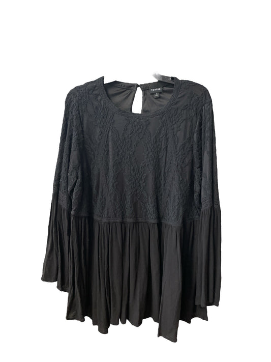 Top Long Sleeve By Torrid In Black, Size: 2x