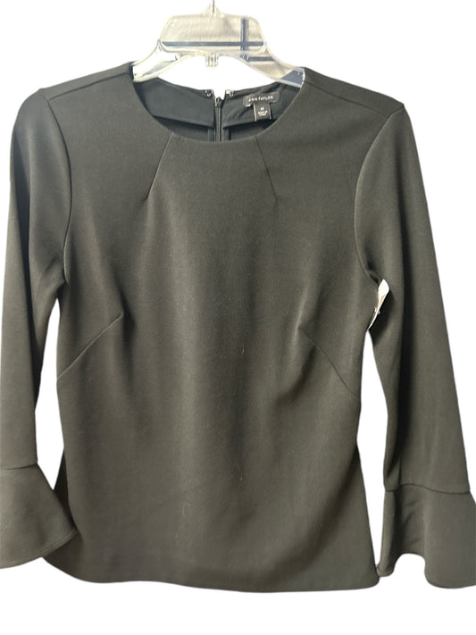 Top Long Sleeve By Ann Taylor In Black, Size: Xs