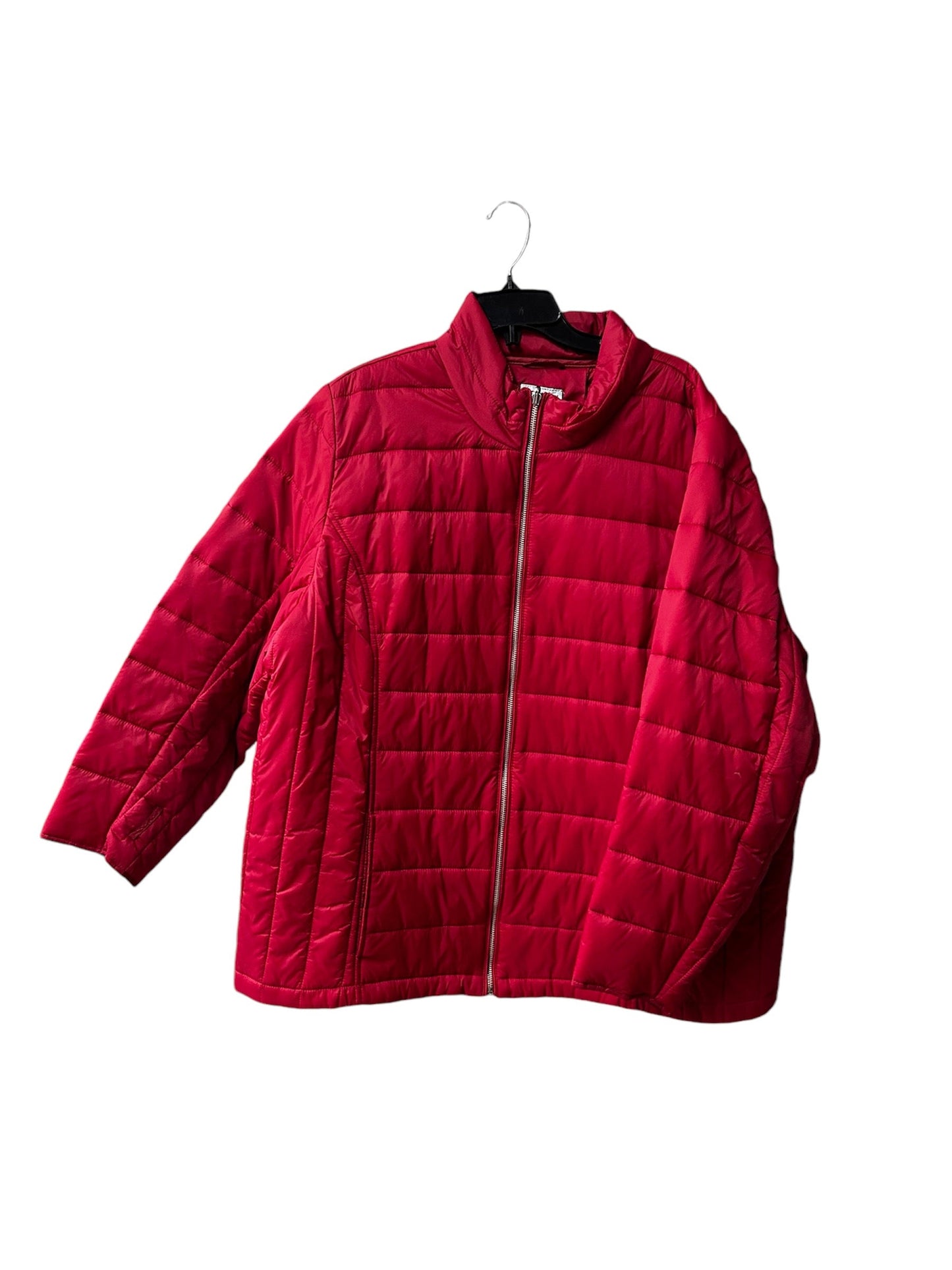 Jacket Puffer & Quilted By Catherines In Red, Size: 2x