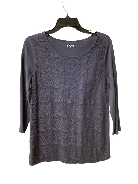 Top Long Sleeve By Loft In Blue, Size: M