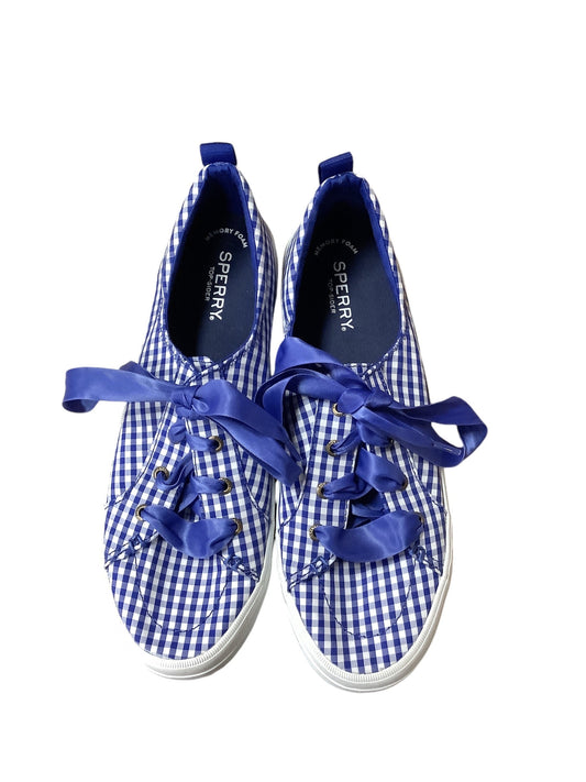 Shoes Sneakers By Sperry In Plaid Pattern, Size: 9