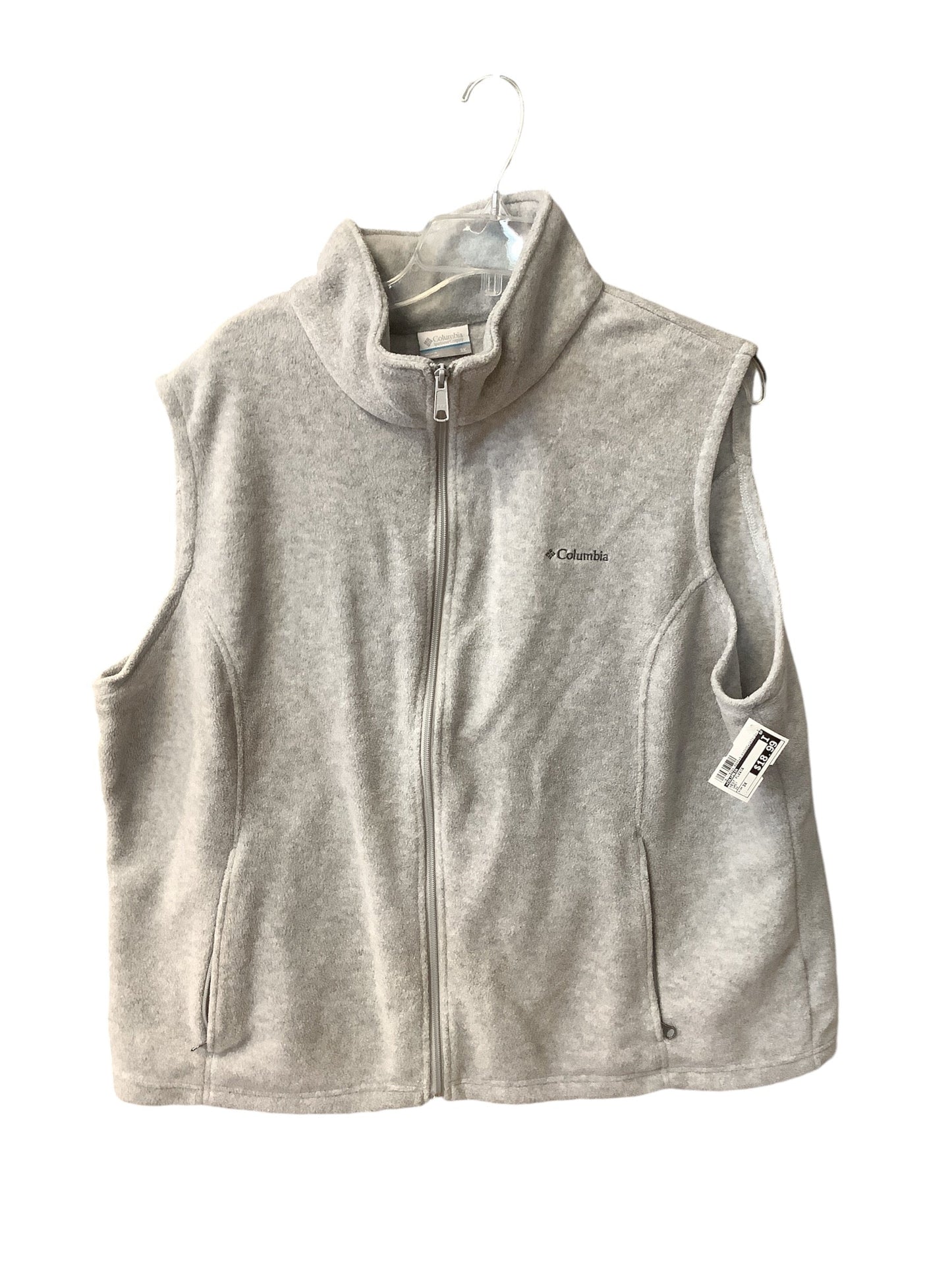 Vest Fleece By Columbia In Grey, Size: 3x