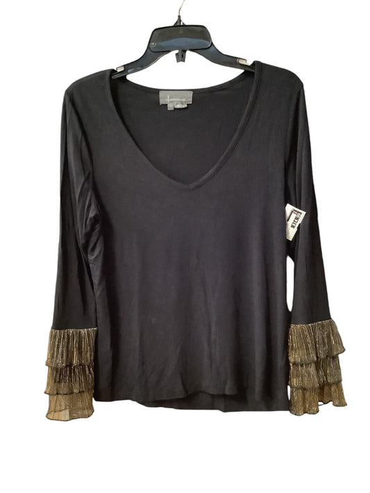 Top Long Sleeve Basic By Anthropologie In Black, Size: S