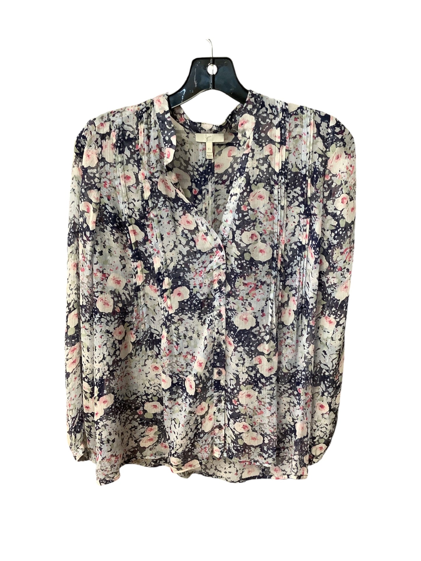 Top Long Sleeve By Joie In Floral Print, Size: Xs