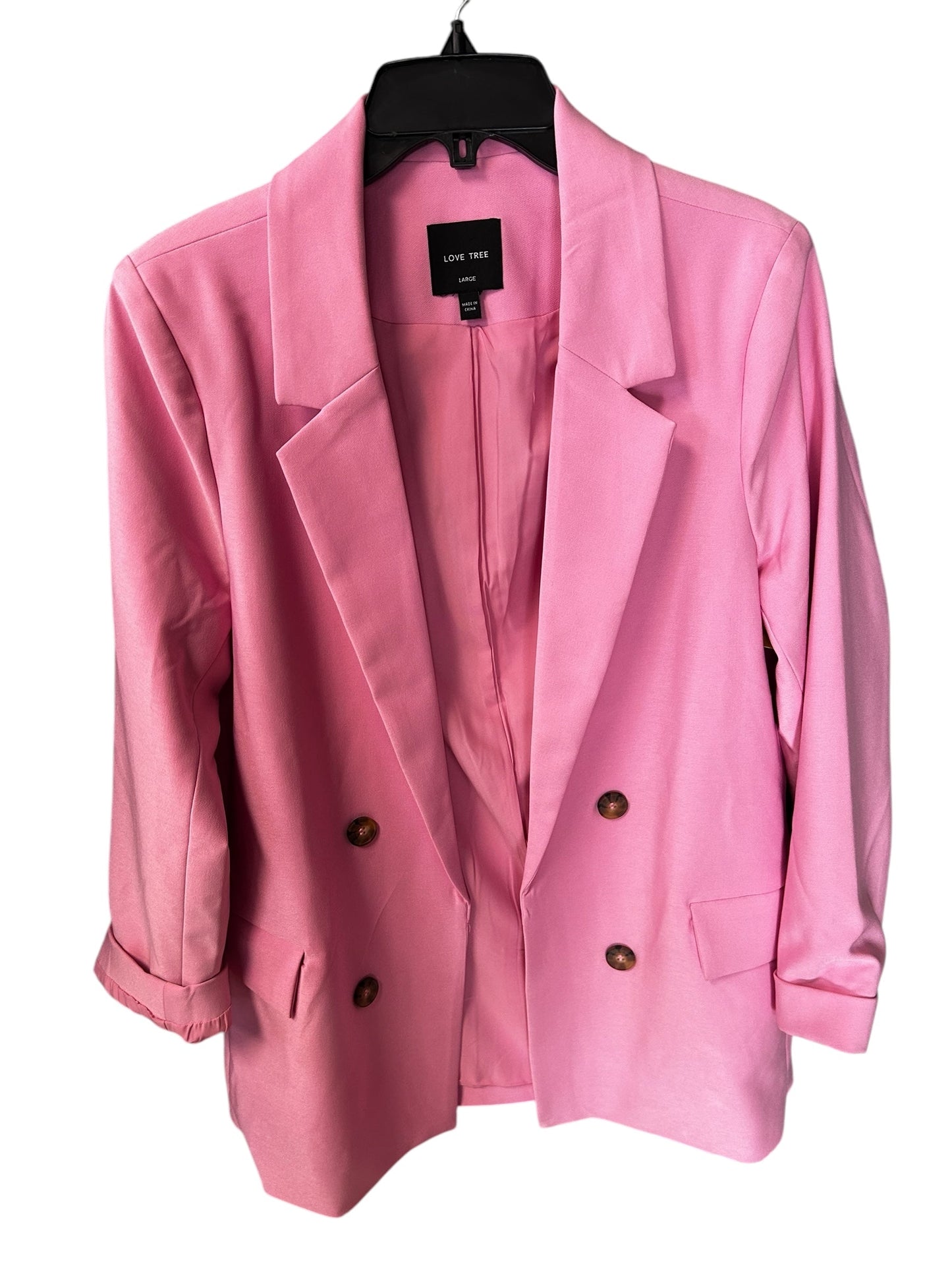 Blazer By Love Tree In Pink, Size: L