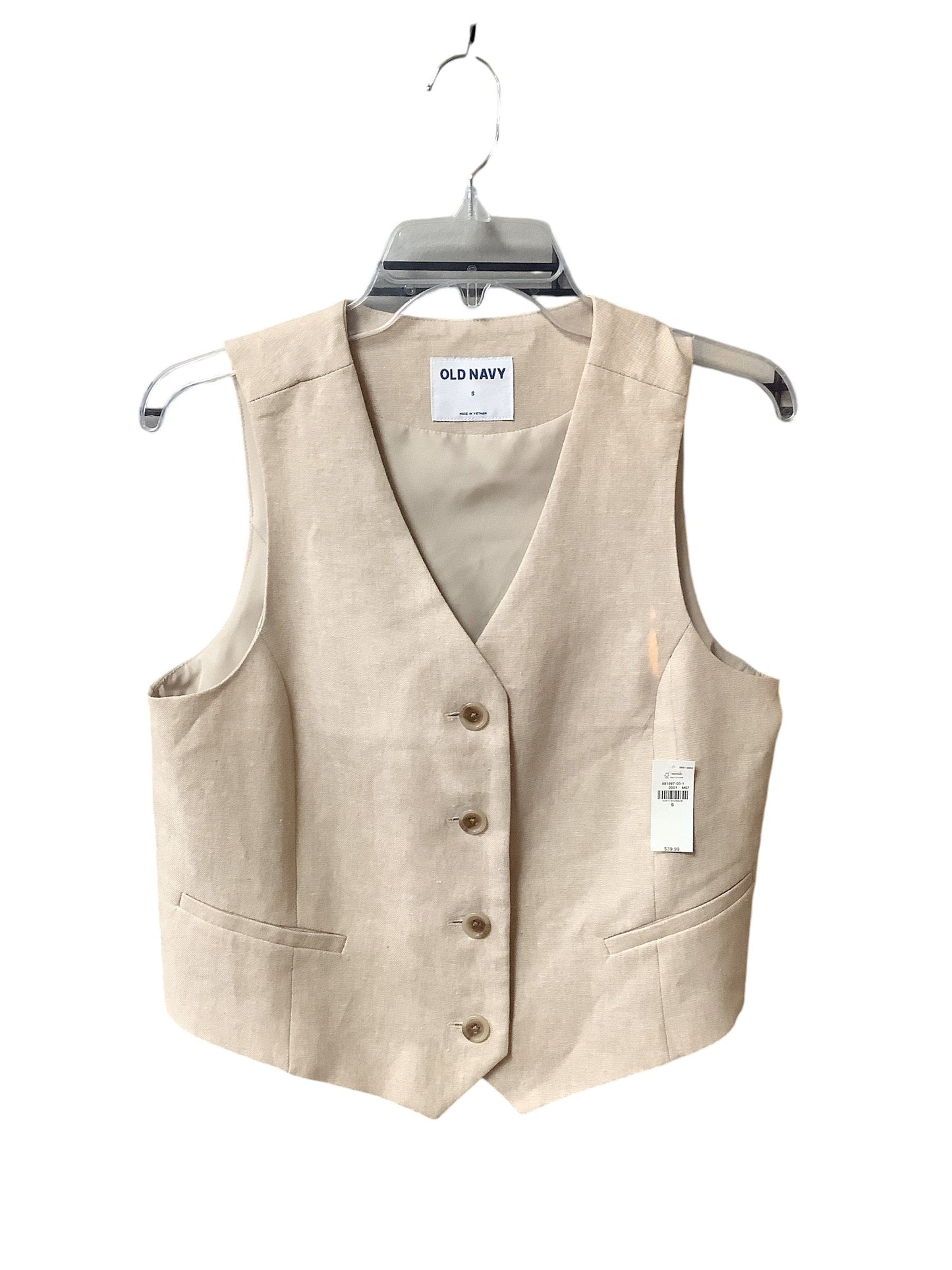 Vest Other By Old Navy In Tan, Size: S