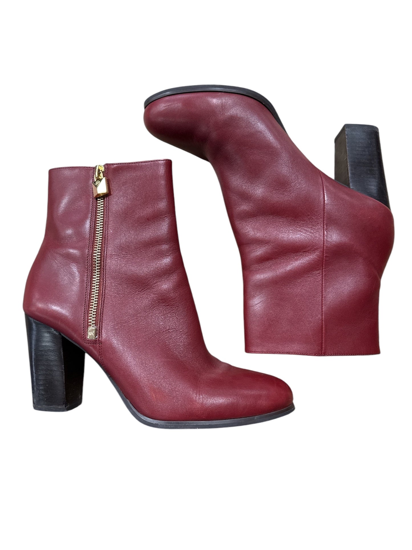 Boots Designer By Michael By Michael Kors In Red, Size: 9.5