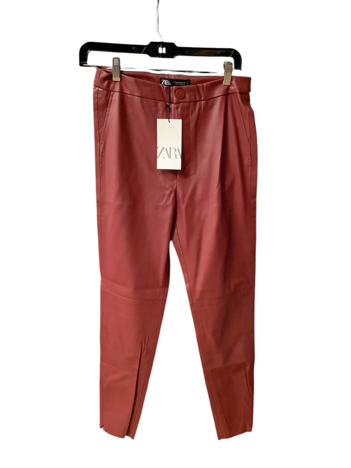 Pants Leggings By Zara In Red, Size: M