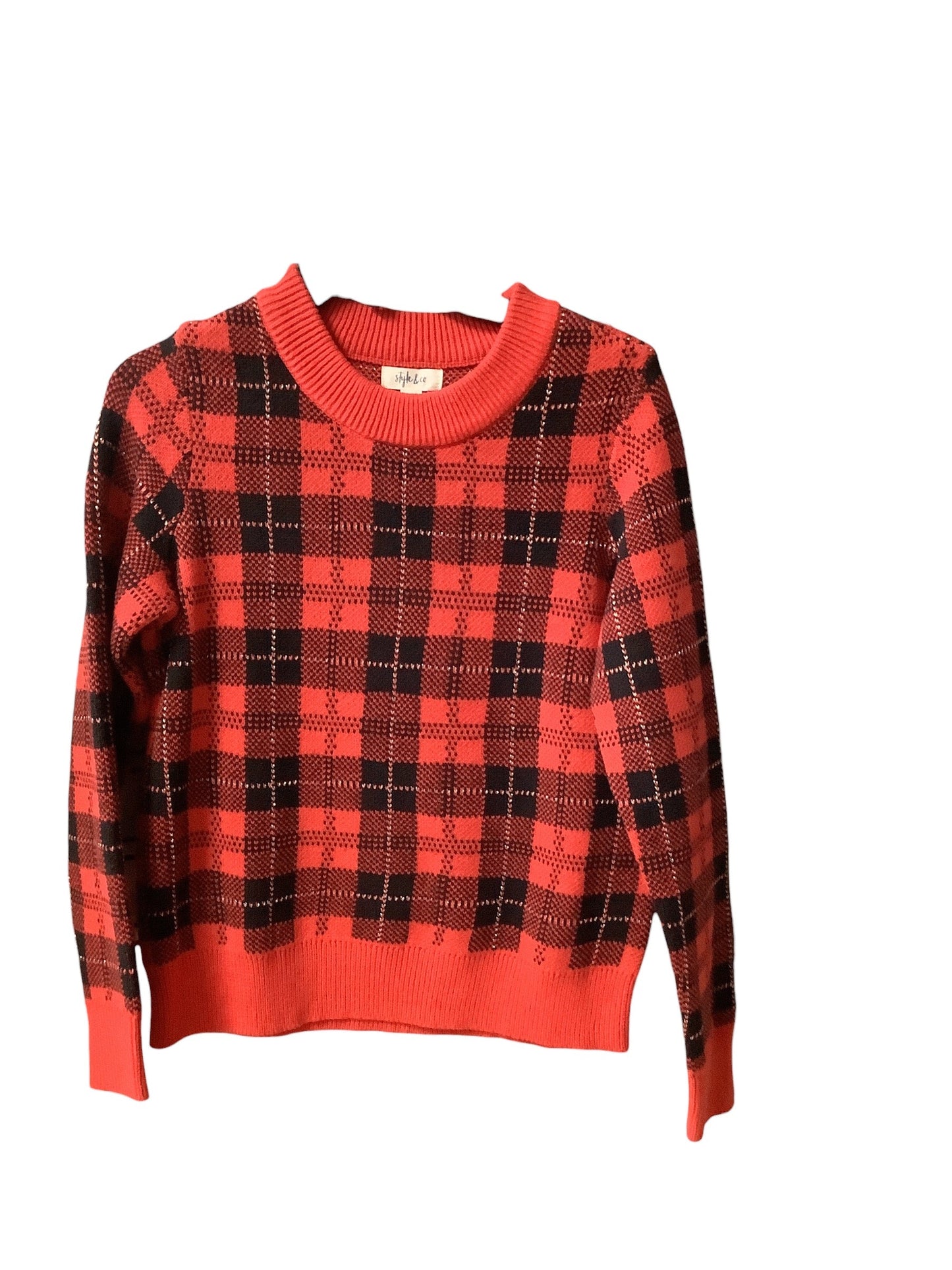 Sweater By Style And Company In Red, Size: S