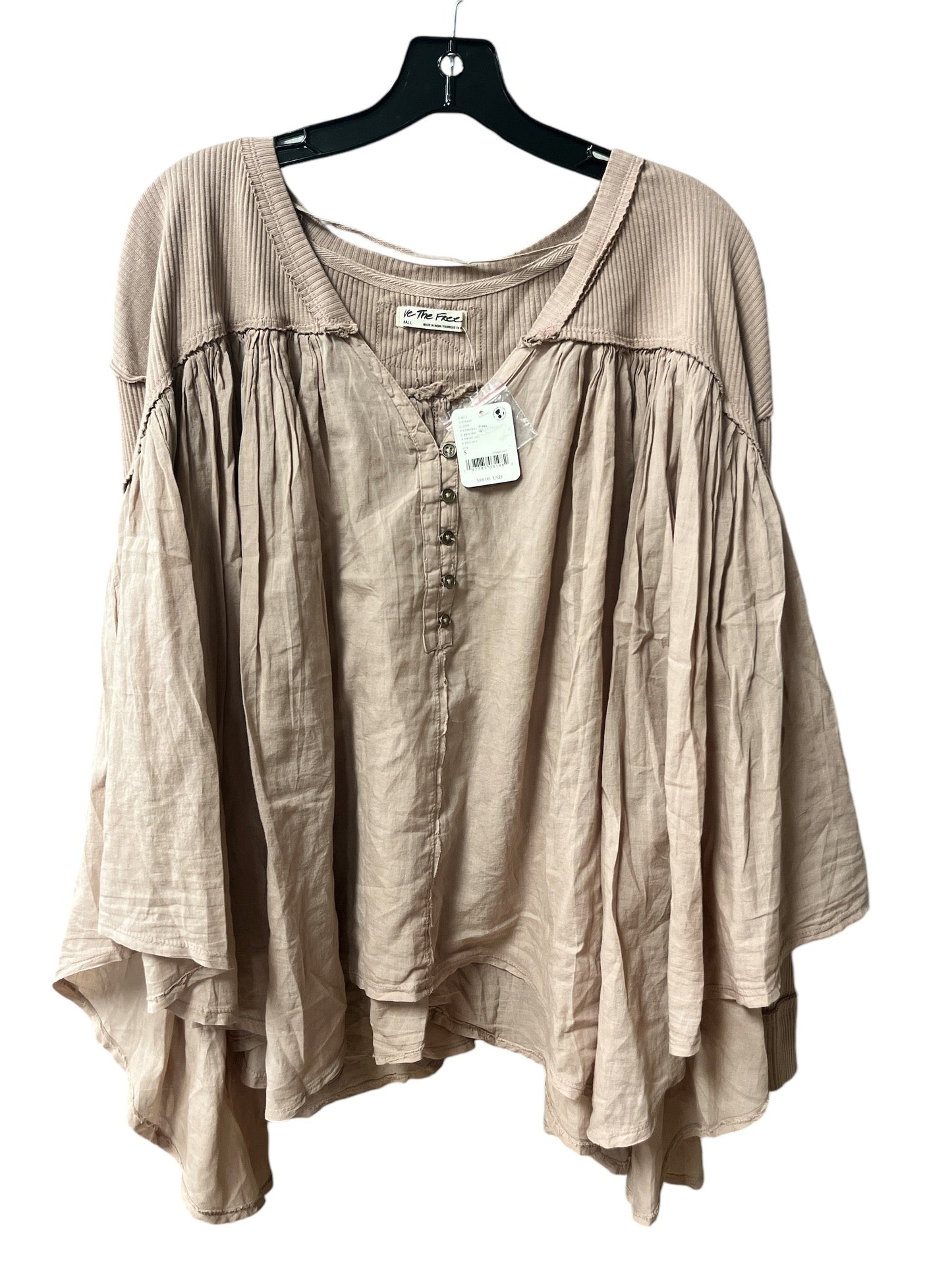 Top Long Sleeve By We The Free In Taupe, Size: S