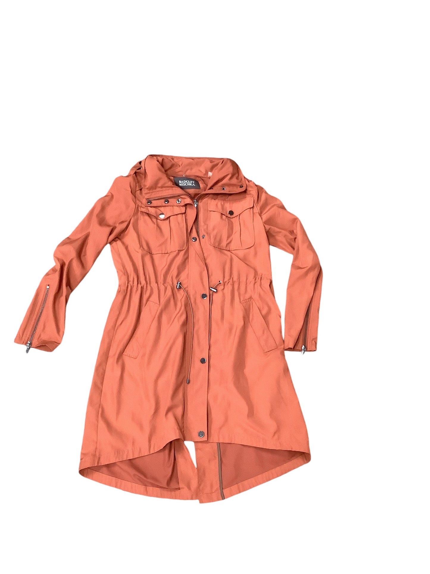 Jacket Utility By Badgley Mischka In Orange, Size: S