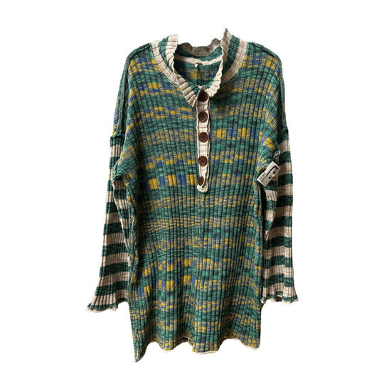 Dress Sweater By Free People In Green, Size: Xl