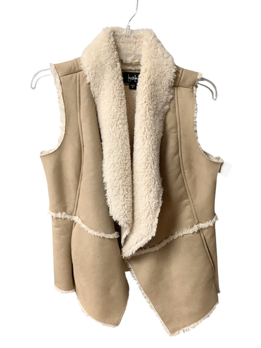 Vest Faux Fur & Sherpa By By & By In Tan, Size: M