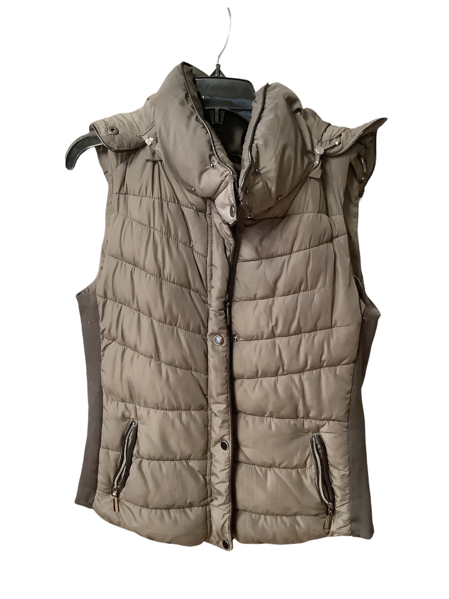 Vest Puffer & Quilted By Royalty In Brown, Size: Xl