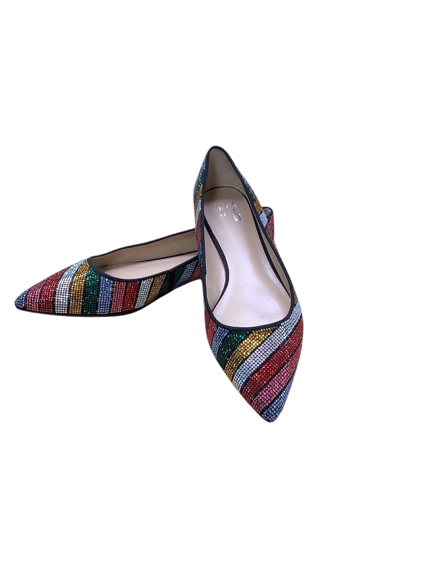 Shoes Flats By Mix No 6 In Rainbow Print, Size: 9.5