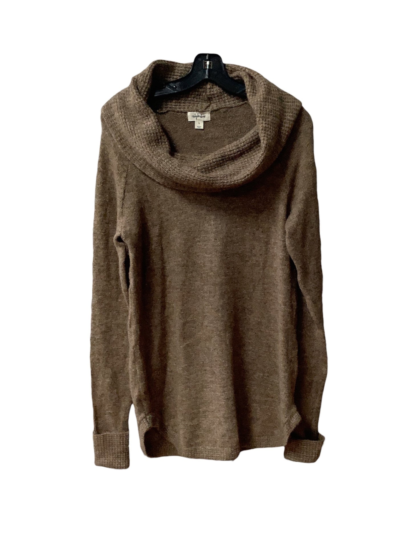 Sweater By Style And Company In Tan, Size: L