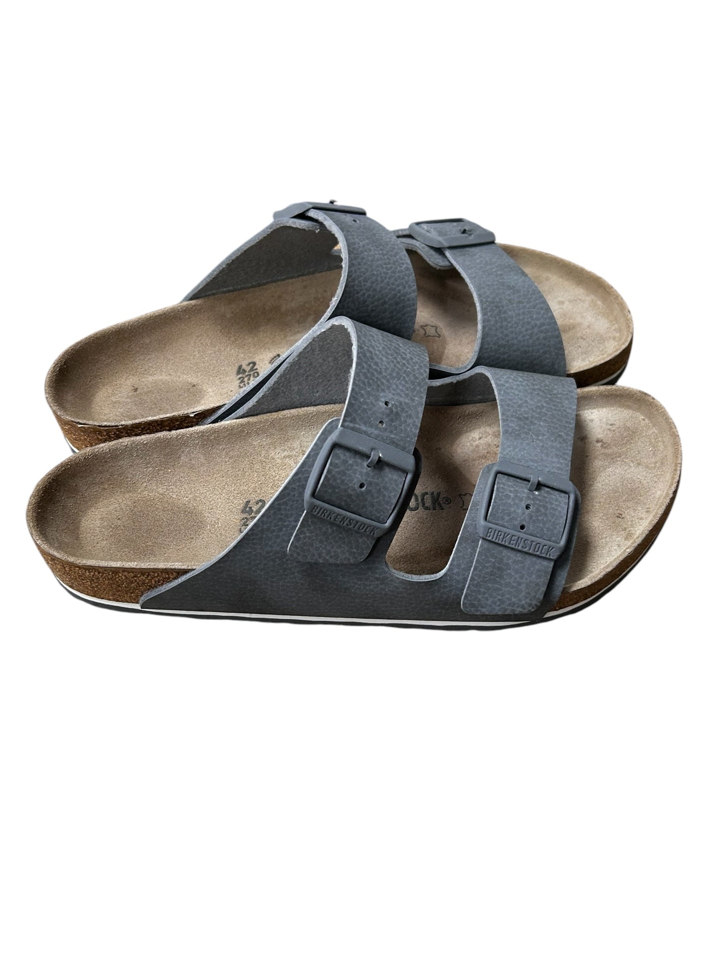 Shoes Flats By Birkenstock In Grey, Size: 9.5