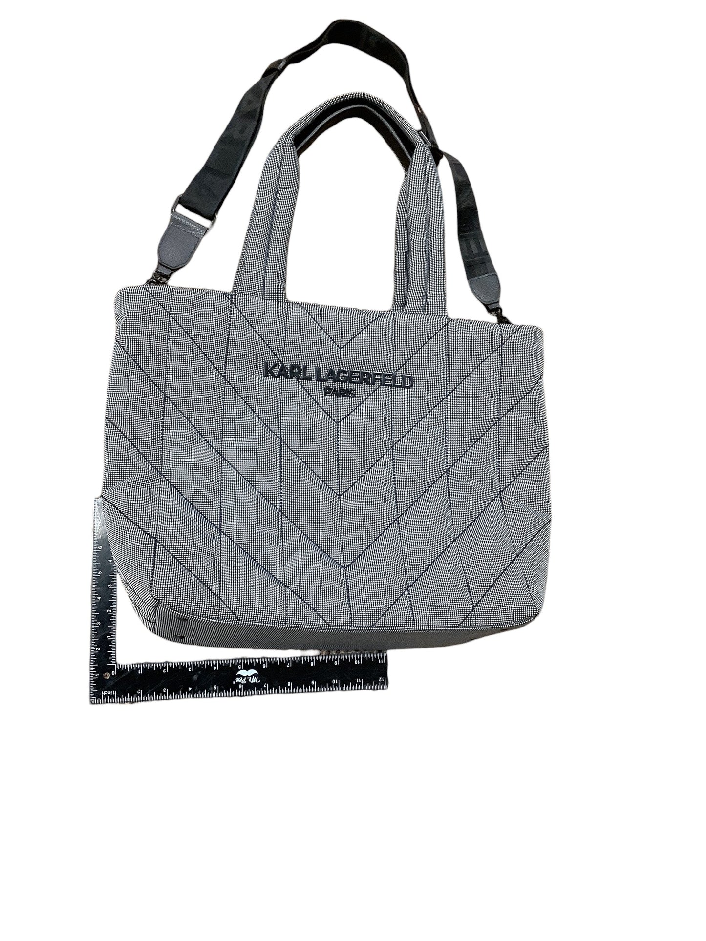 Tote Designer By Karl Lagerfeld, Size: Large