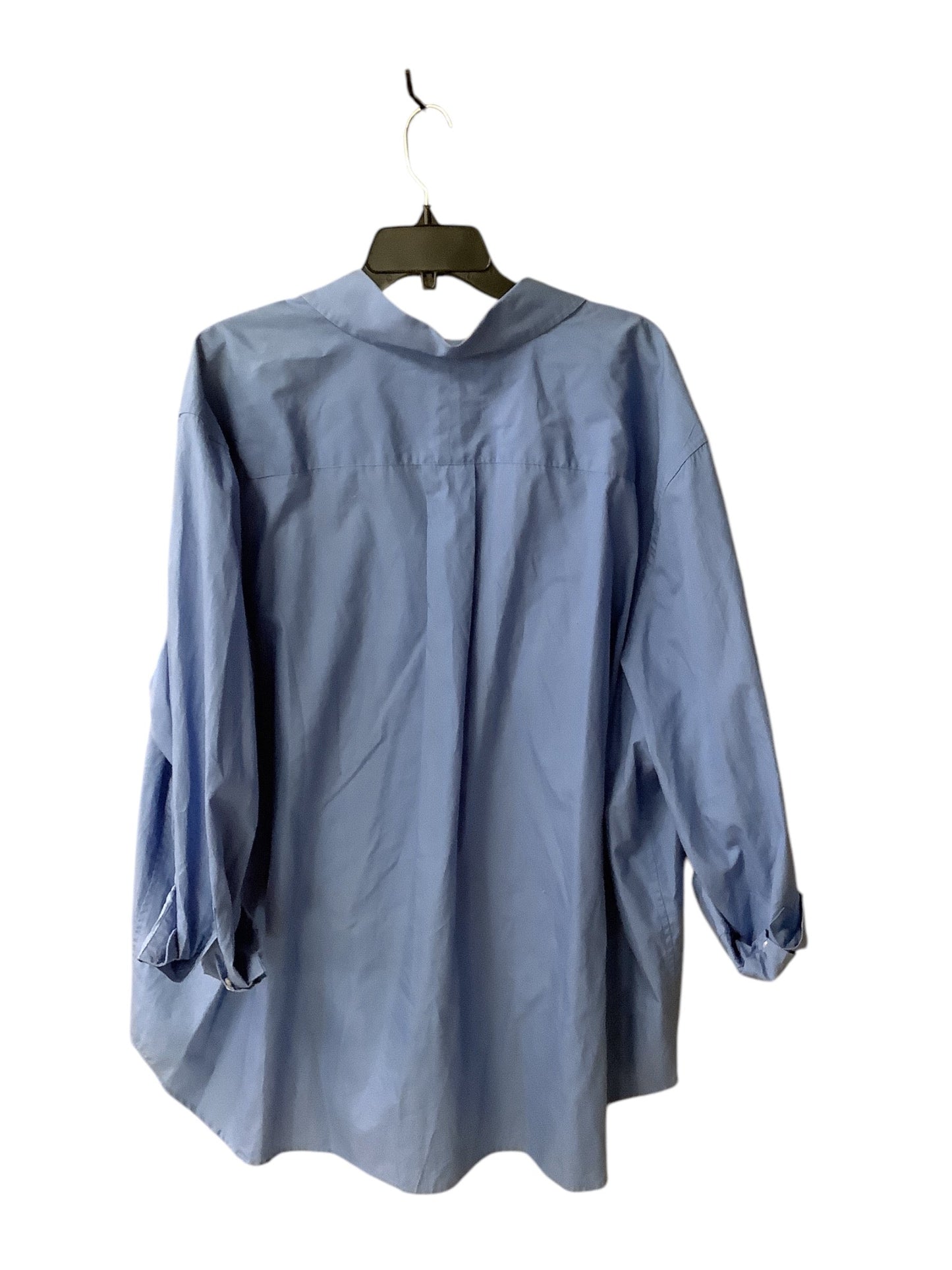 Top Long Sleeve By Ralph Lauren In Blue, Size: 3x