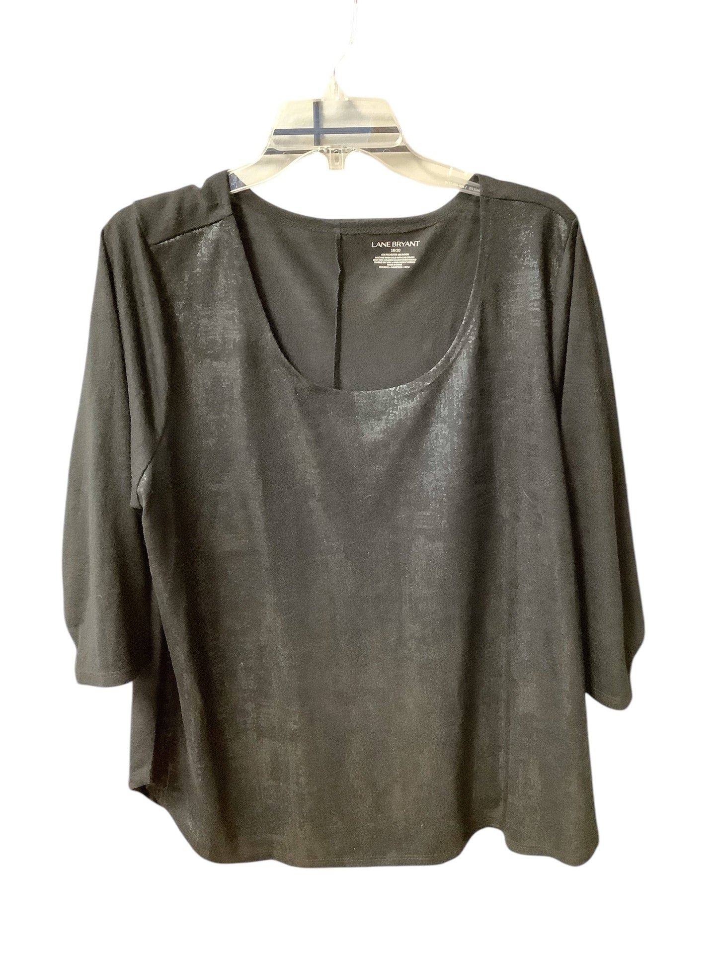 Top Long Sleeve By Lane Bryant In Black, Size: 22