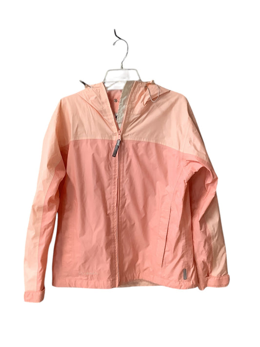 Jacket Windbreaker By Columbia In Pink, Size: M