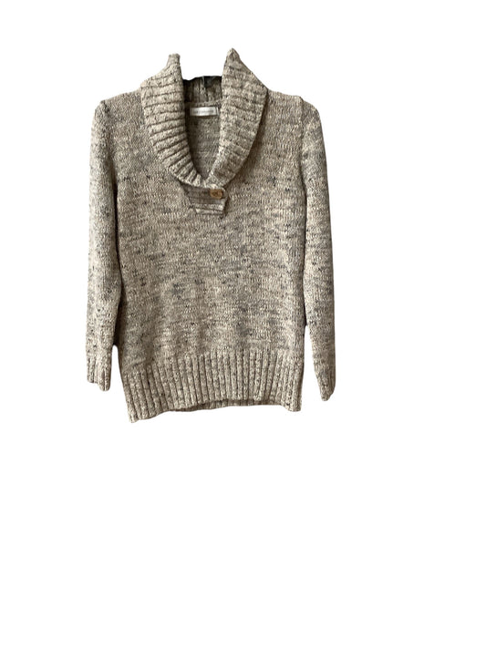 Sweater By Liz Claiborne In Beige, Size: L