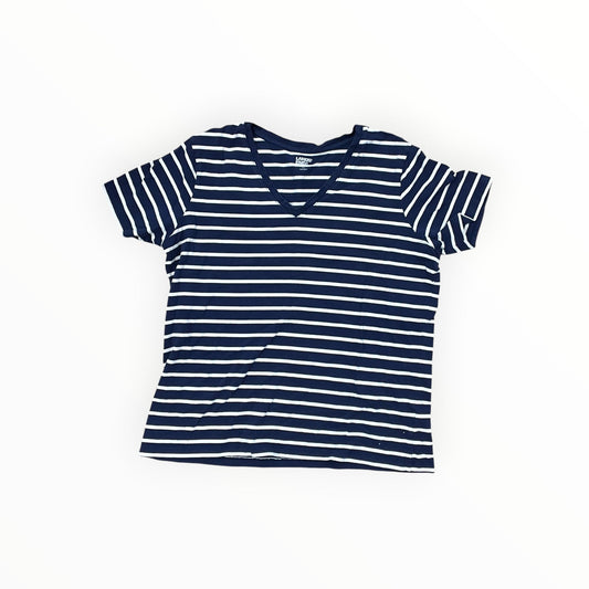 Top Ss By Lands End In Blue & White, Size:M